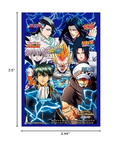 ALL STAR RIVALS One Piece Naruto Bleach Dragon Ball Z Character Card Sleeves TCG CCG MTG Magic Weiss Schwarz