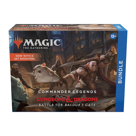 Magic: The Gathering Commander Legends: Battle for Baldur’s Gate Bundle | 8 Set Boosters + Accessories