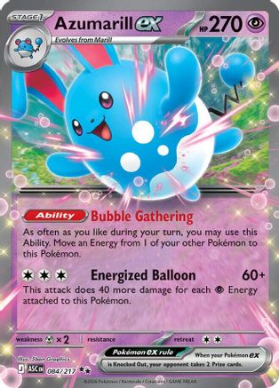 Azumarill ex 84 - ME Ascended Heroes Holofoil