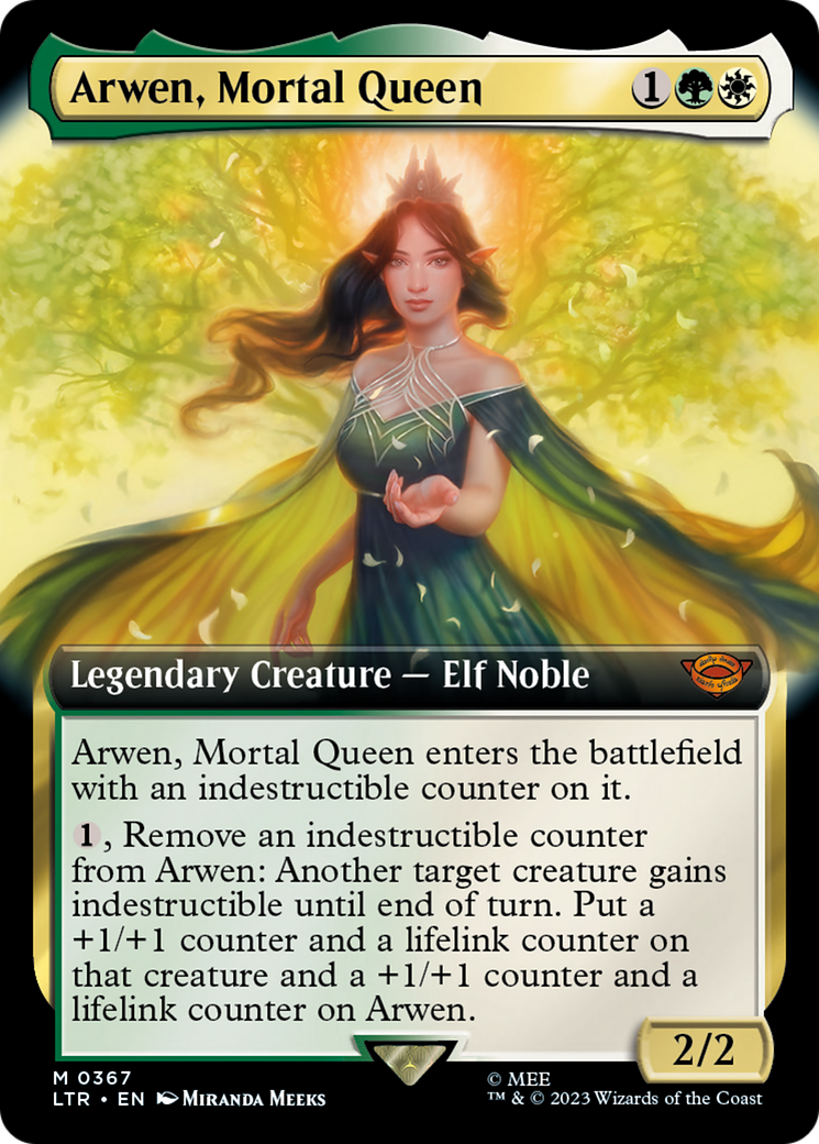 Arwen, Mortal Queen (LTR-367) - The Lord of the Rings: Tales of Middle-earth: (Extended Art) Foil