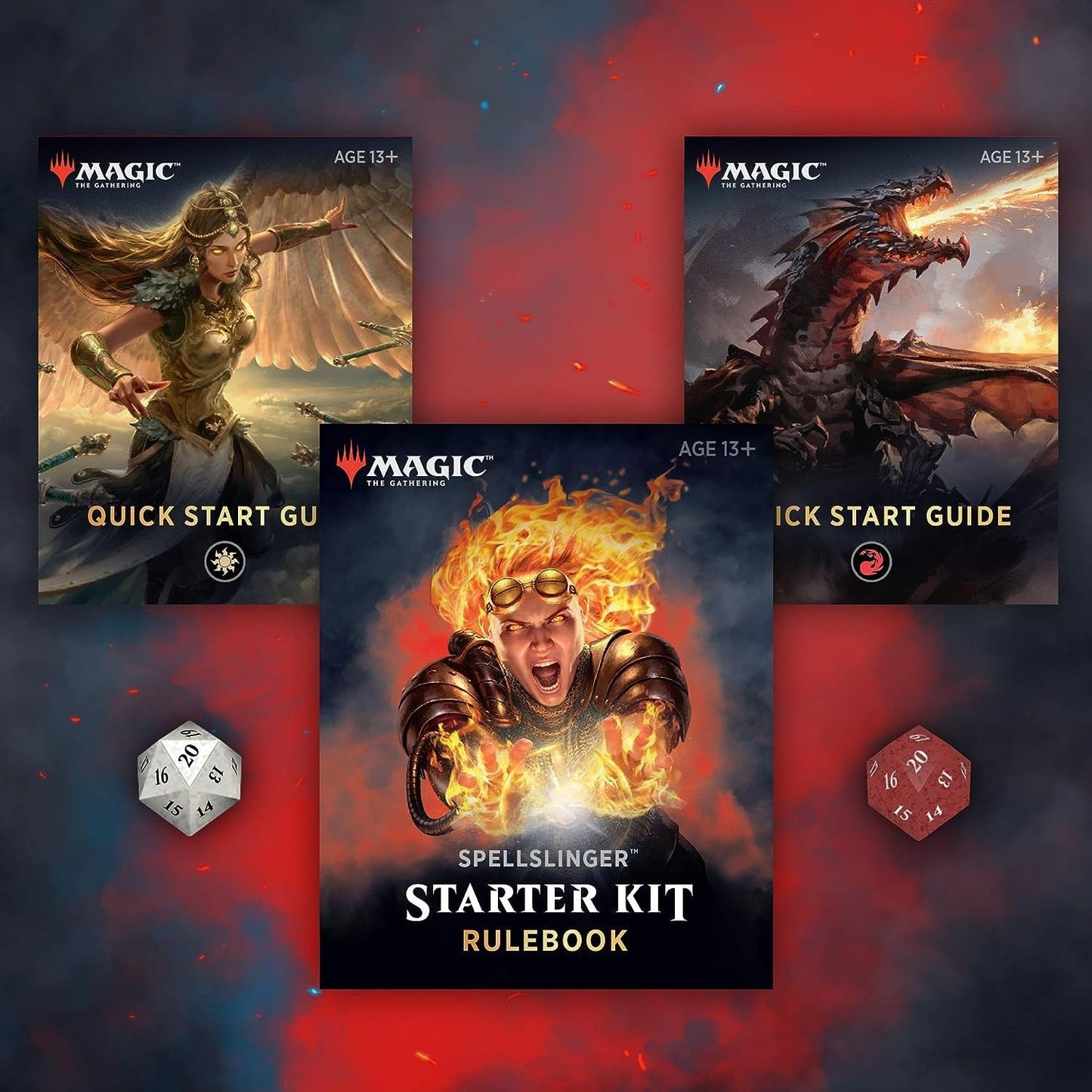 Magic: The Gathering Spellslinger Starter Kit Core Set 2020 (M20) | 2 Starter Decks | 2 Dice | 2 Learn to Play Guides