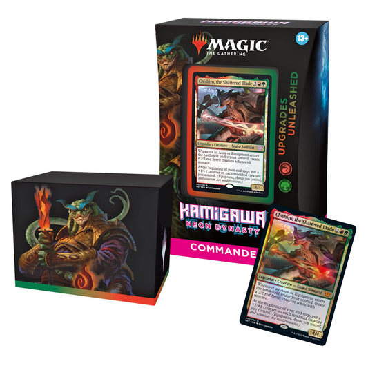 Magic: The Gathering Bundle of 4 Kamigawa: Neon Dynasty Commander Decks | 2 Buckle Up + 2 Upgrades Unleashed