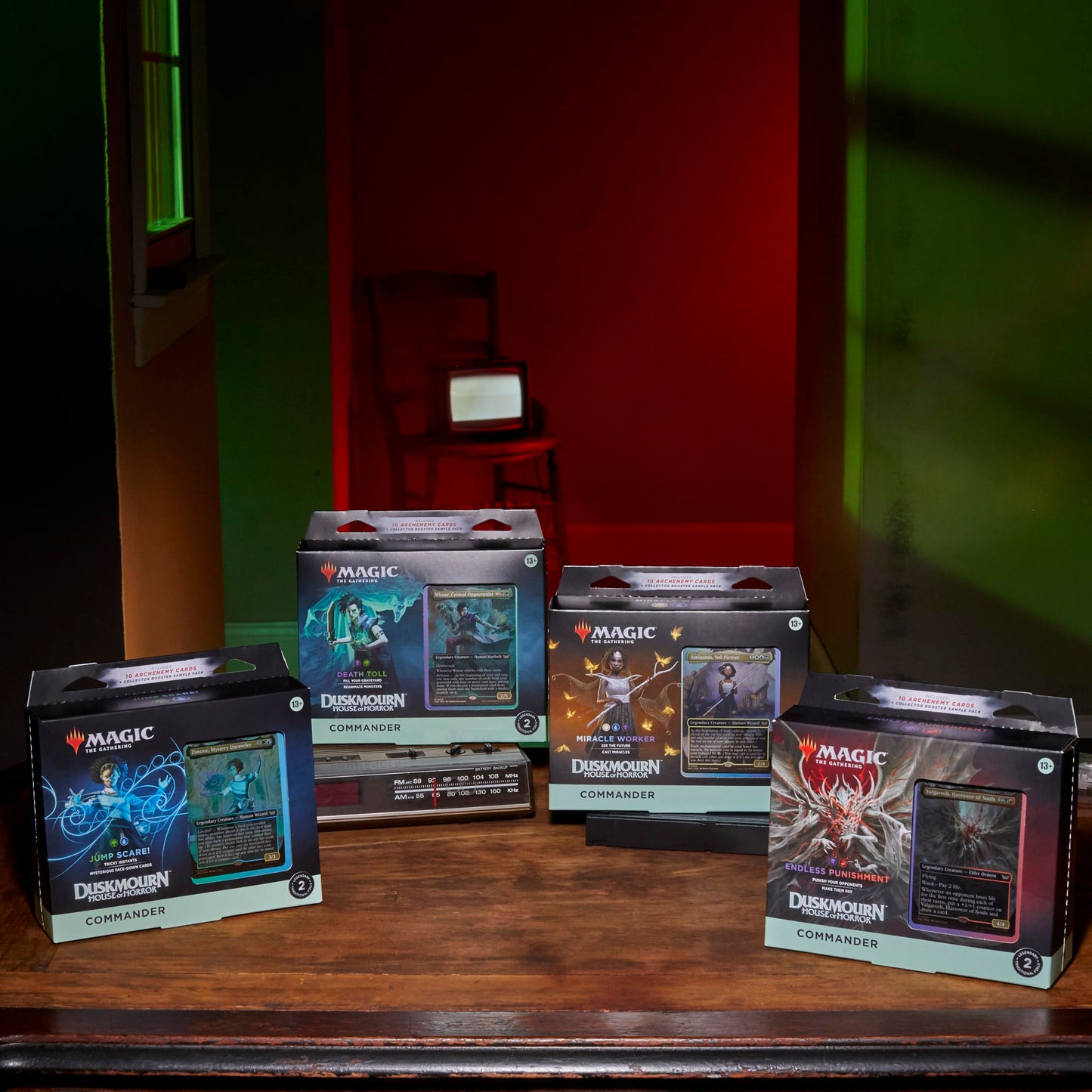 Magic: The Gathering Duskmourn: House of Horror Commander Deck Bundle - Includes All 4 Decks