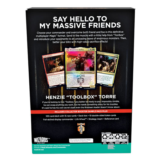 Magic: The Gathering Streets of New Capenna Commander Deck – Riveteers Rampage + Collector Booster Sample Pack