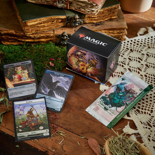 Magic: The Gathering Bloomburrow Commander Deck - Family Matters (100-Card Deck, 2-Card Collector Booster Sample Pack + Accessories)