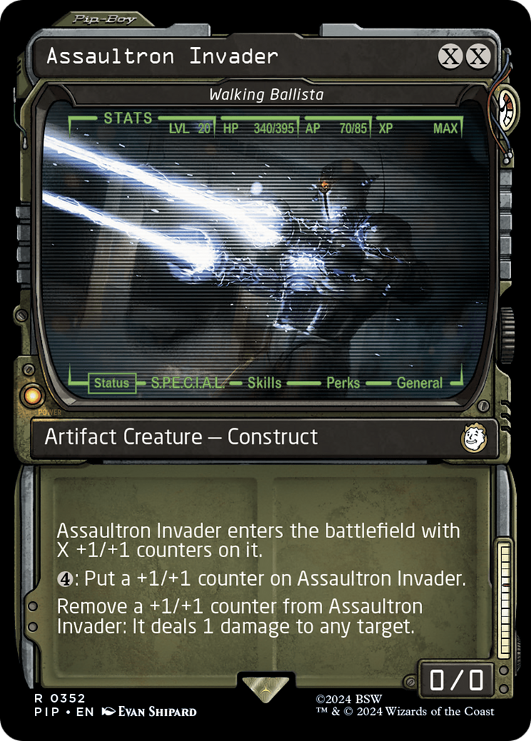 Assaultron Invader - Walking Ballista (Showcase) (PIP-352) - Fallout / Assaultron Invader: (Showcase) Foil
