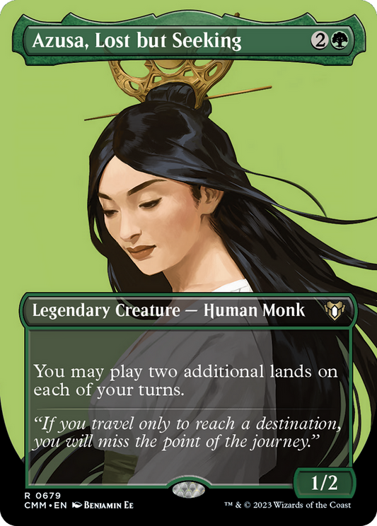 Azusa, Lost but Seeking (CMM-679) - Commander Masters (Borderless)