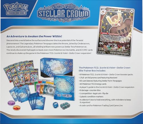 Pokemon TCG: Scarlet & Violet Stellar Crown Elite Trainer Box