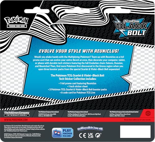 Pokemon TCG Scarlet & Violet 10.5 Black Bolt Tech Sticker Blister
