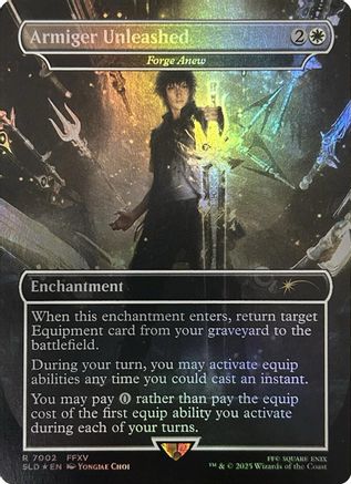 Armiger Unleashed - Forge Anew (Rainbow Foil) (SLD-7002) - Secret Lair Drop Series Foil