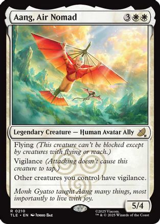 Aang, Air Nomad (0210) (TLE-210) - Avatar: The Last Airbender: Eternal-Legal Foil
