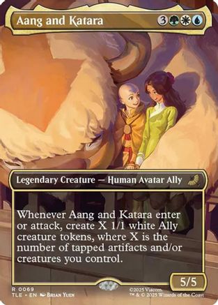 Aang and Katara (Borderless) (TLE-069) - Avatar: The Last Airbender: Eternal-Legal