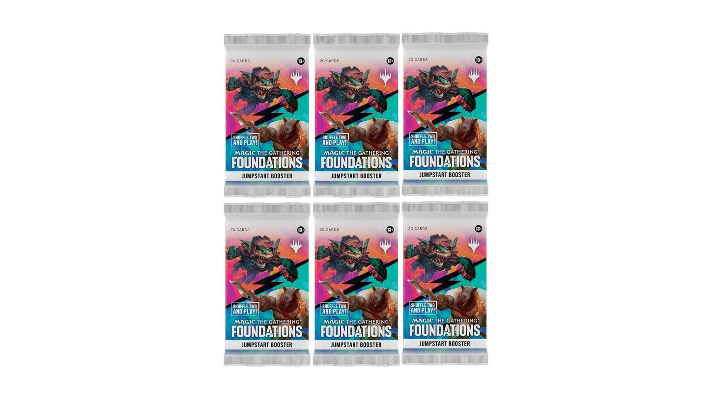 6 Packs MTG Jumpstart Booster Pack Lot MTG Foundations