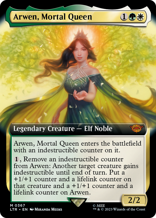 Arwen, Mortal Queen (LTR-367) - The Lord of the Rings: Tales of Middle-earth: (Extended Art) Foil