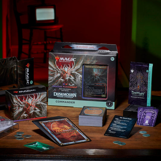 Magic: The Gathering Duskmourn: House of Horror Commander Deck Bundle - Includes All 4 Decks