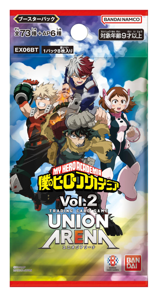 Bandai (BANDAI) UNION ARENA Booster Pack, My Hero Academia Vol.2 [EX06BT] (Box) 16 Pack