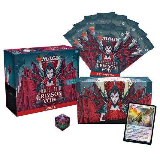 Magic: The Gathering Innistrad: Crimson Vow Bundle | 8 Set Boosters + Accessories