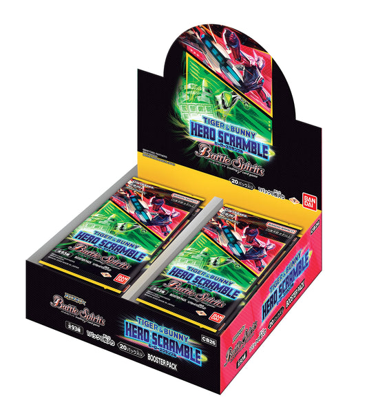Bandai Battle Spirits Collaboration Booster TIGER & BUNNY HERO SCRAMBLE Booster Pack, CB26 (Box), 20 Pack