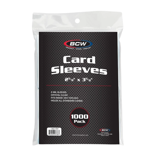 1000 BCW Standard Card Sleeves